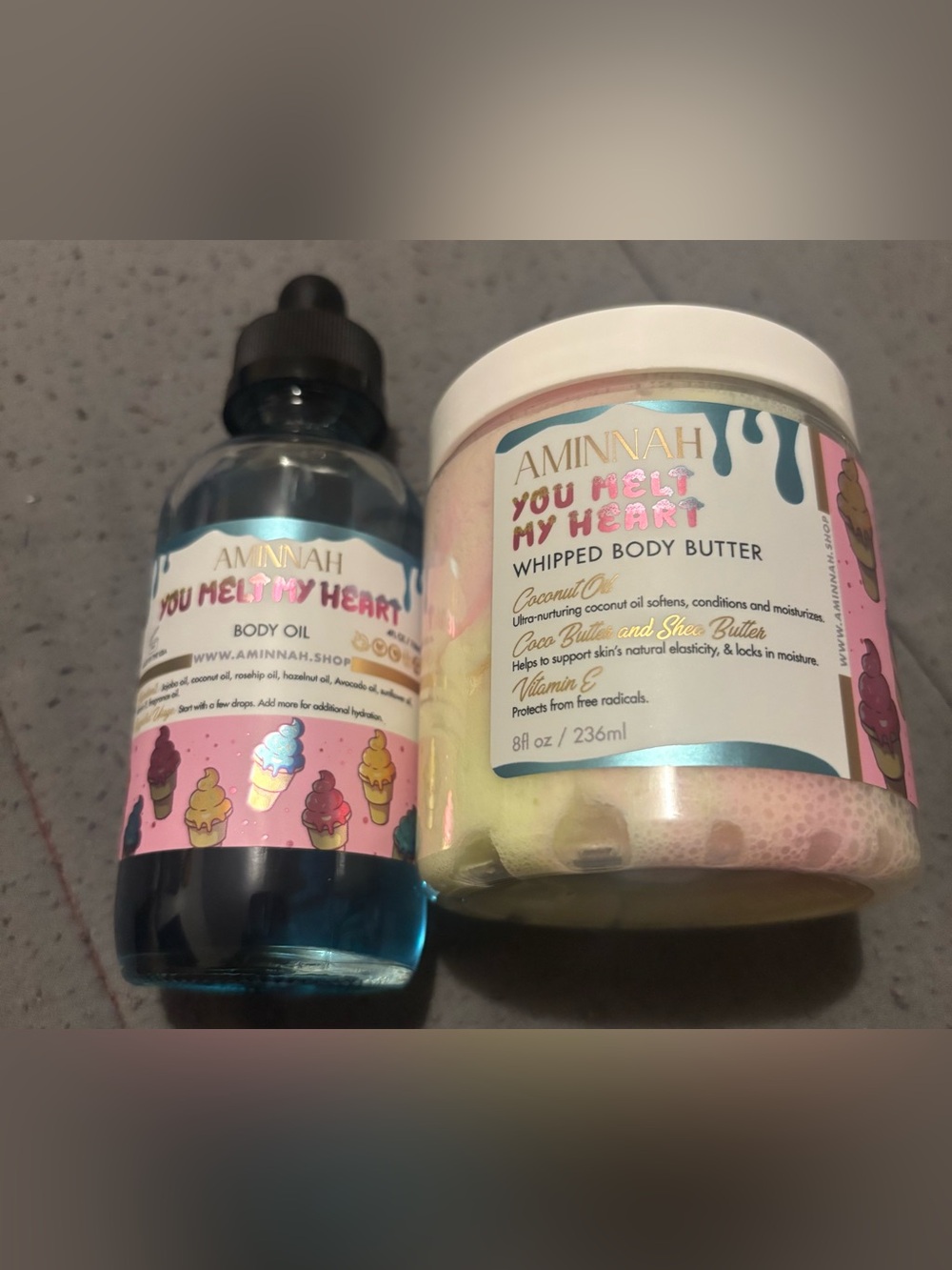 Aminnah You Melt My Heart Whipped Body Butter — Pastel Multi-Color